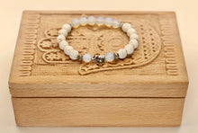 Load image into Gallery viewer, Lava and Opalite Bracelet 8mm