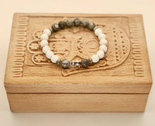 Load image into Gallery viewer, Lava and Crazy Lace Jasper Bracelet 8mm