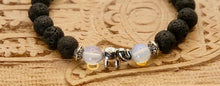 Load image into Gallery viewer, Lava and Opalite Bracelet 8mm