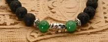 Load image into Gallery viewer, Lava and Aventurine Bracelet 8mm
