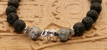 Load image into Gallery viewer, Lava and Crazy Lace Jasper Bracelet 8mm