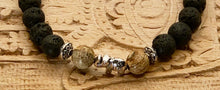 Load image into Gallery viewer, Lava and Picture Jasper Bracelet 8mm